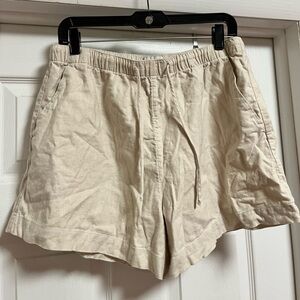 Abercrombie & Fitch Linen Cotton Blend Shorts Large
